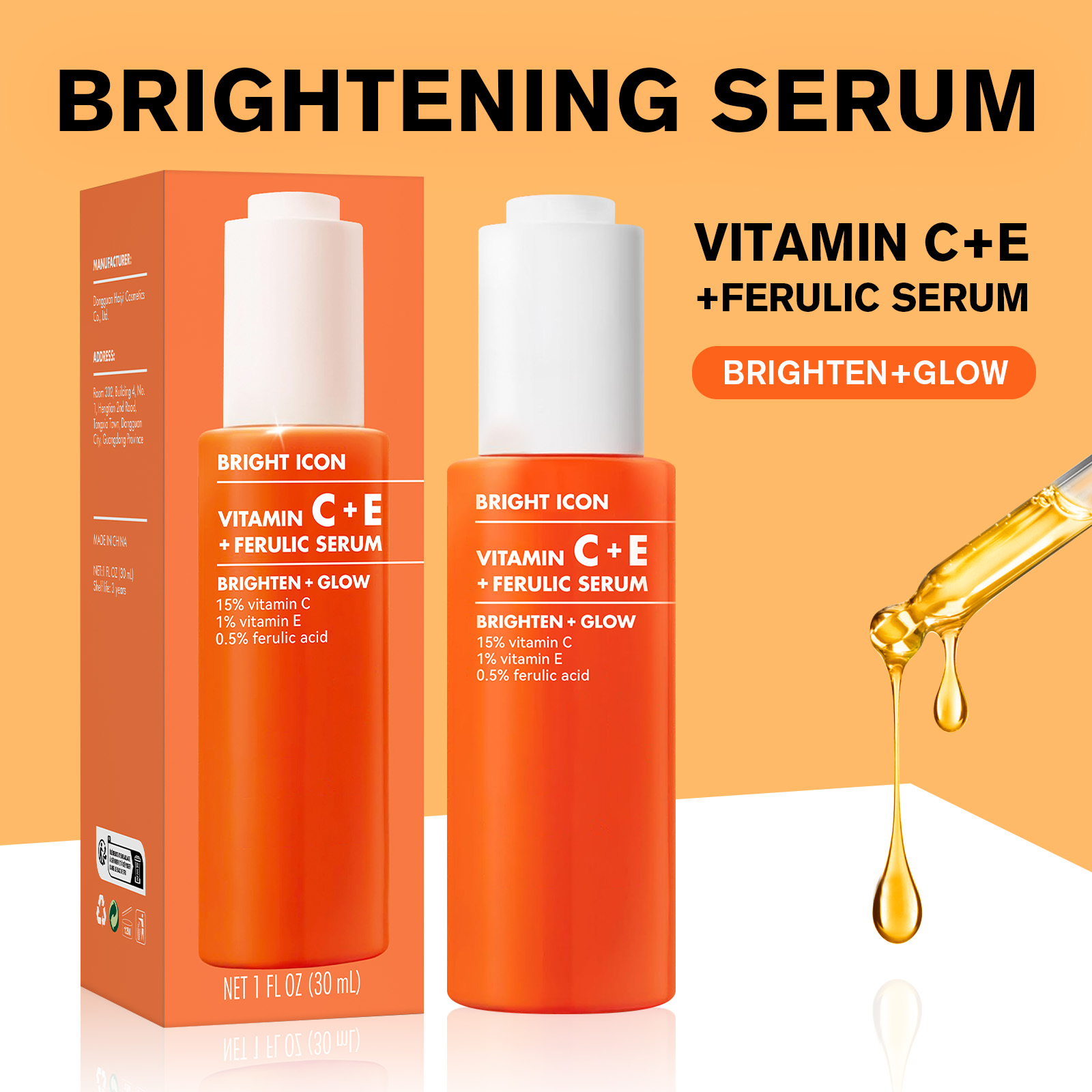 Ferulic Acid Serum - Vitamin C+E Serum for Eye Bag