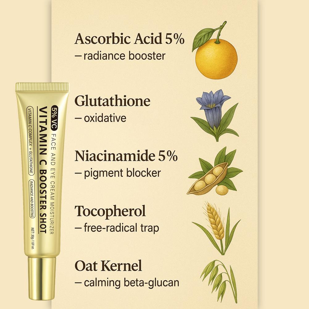 Vitamin C Booster Serum Glutat - Ferulic Acid Serum ulasan dan harga