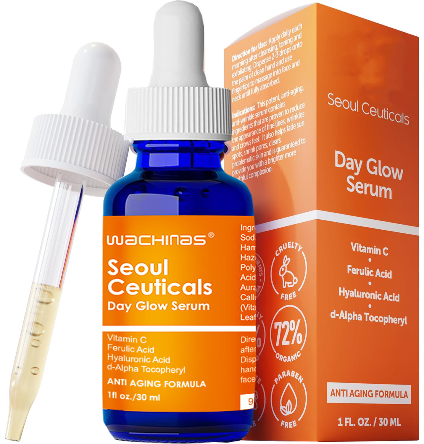 Skin Care 20% Vitamin C Hyalur - Ferulic Acid Serum ulasan dan harga