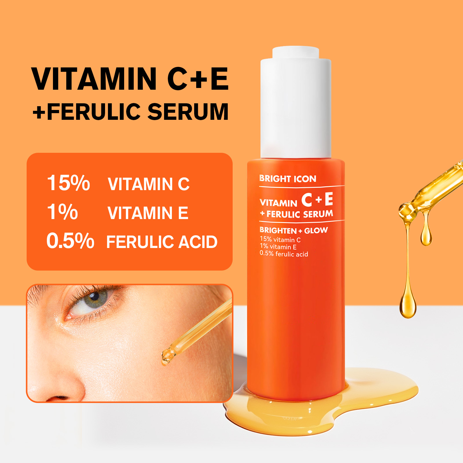 Vitamin C+E Serum for Eye Bag  - Ferulic Acid Serum ulasan dan harga